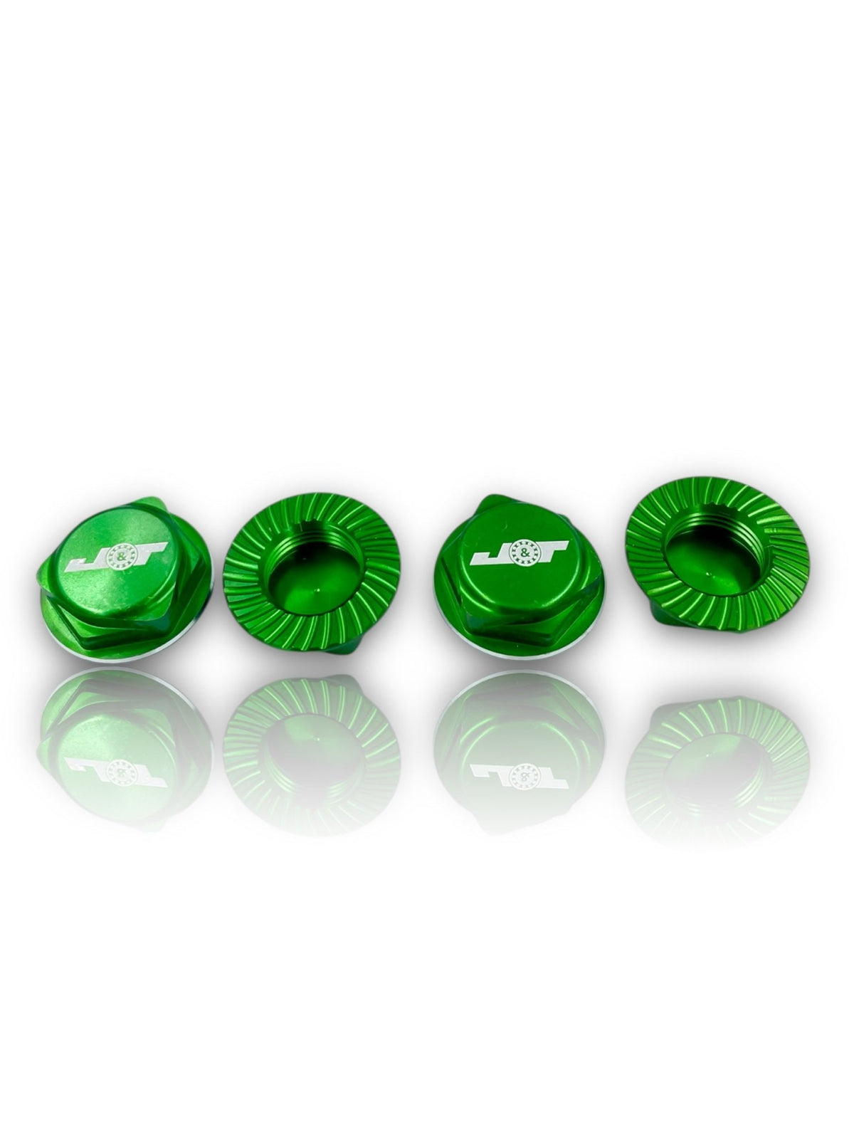 J&T Serrated Closed 17mm Wheel Nuts - Faster RC HobbiesAluminum Option PartsJ&T Bearing CoFaster RC HobbiesJT11160-GN
