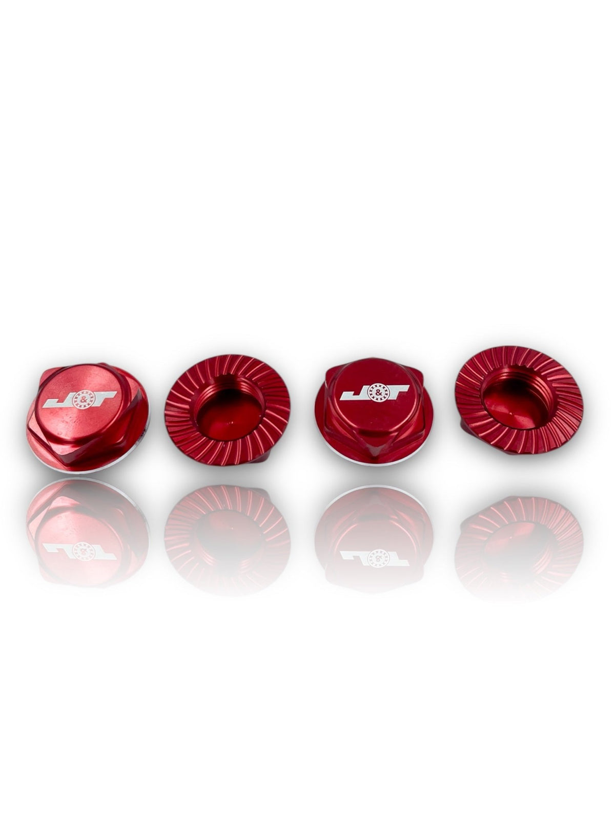 J&T Serrated Closed 17mm Wheel Nuts - Faster RC HobbiesAluminum Option PartsJ&T Bearing CoFaster RC HobbiesJT11160-R