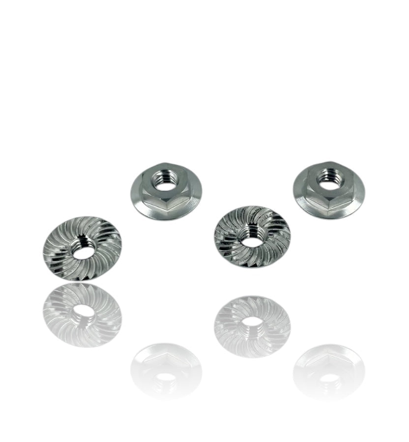 J&T Titanium M4 Surelock Wheel Nuts - Faster RC HobbiesTitaniumJ&T Bearing CoFaster RC HobbiesJT12177