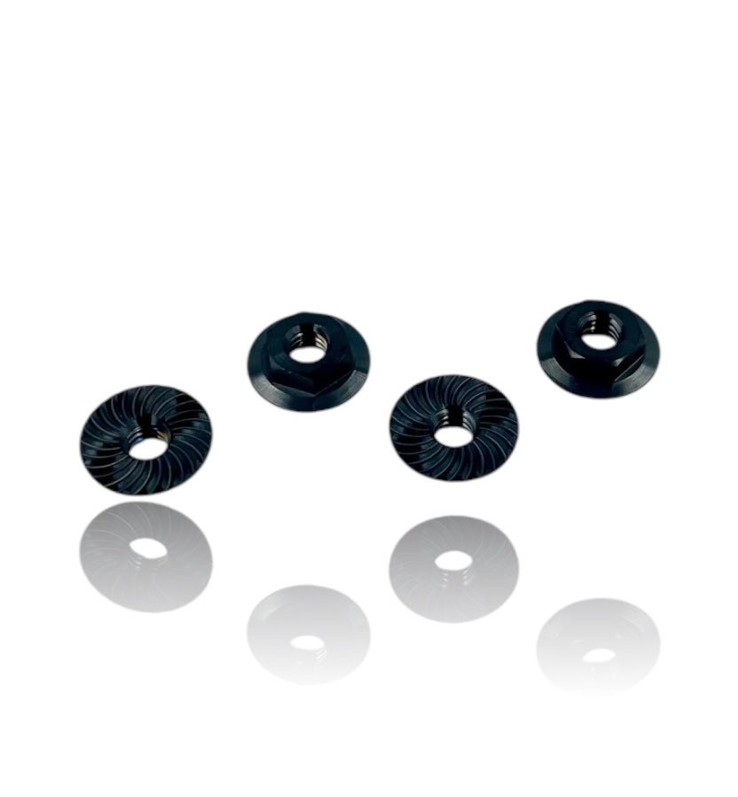 J&T Titanium M4 Surelock Wheel Nuts - Faster RC HobbiesTitaniumJ&T Bearing CoFaster RC HobbiesJT12178