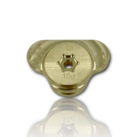 J&T Universal Brass Chassis Weight 15g - Faster RC HobbiesAluminum Option PartsJ&T Bearing CoFaster RC HobbiesJT11165-15g