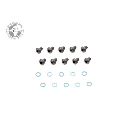 INFINITY SHOCK CAP SCREW AND GASKET (10pcs)