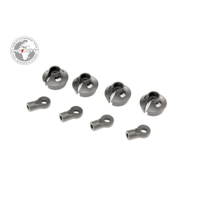 INFINITY SHOCK BALL END & SPRING RETAINER (4pcs)