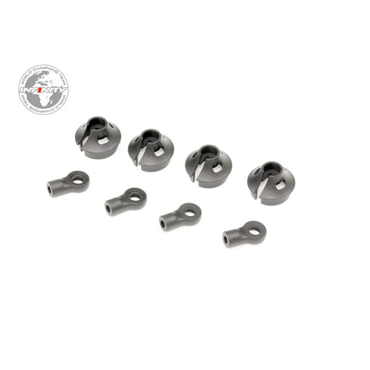 INFINITY SHOCK BALL END & SPRING RETAINER (4pcs)