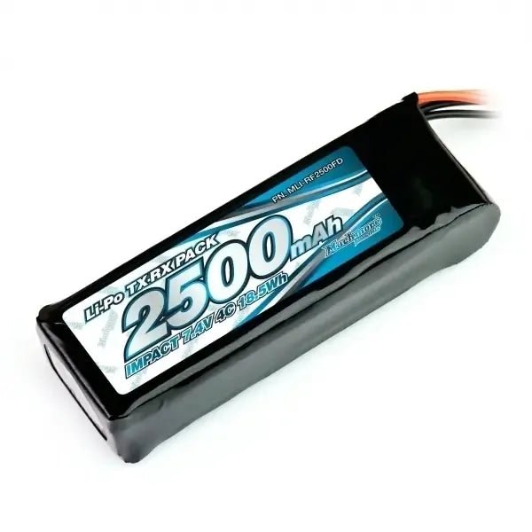 Muchmore 7.4V LiPo RX/TX Receiver or Transmitter Battery Pack - Faster RC HobbiesFaster RC HobbiesFaster RC HobbiesMR-MLI-RF2500FD