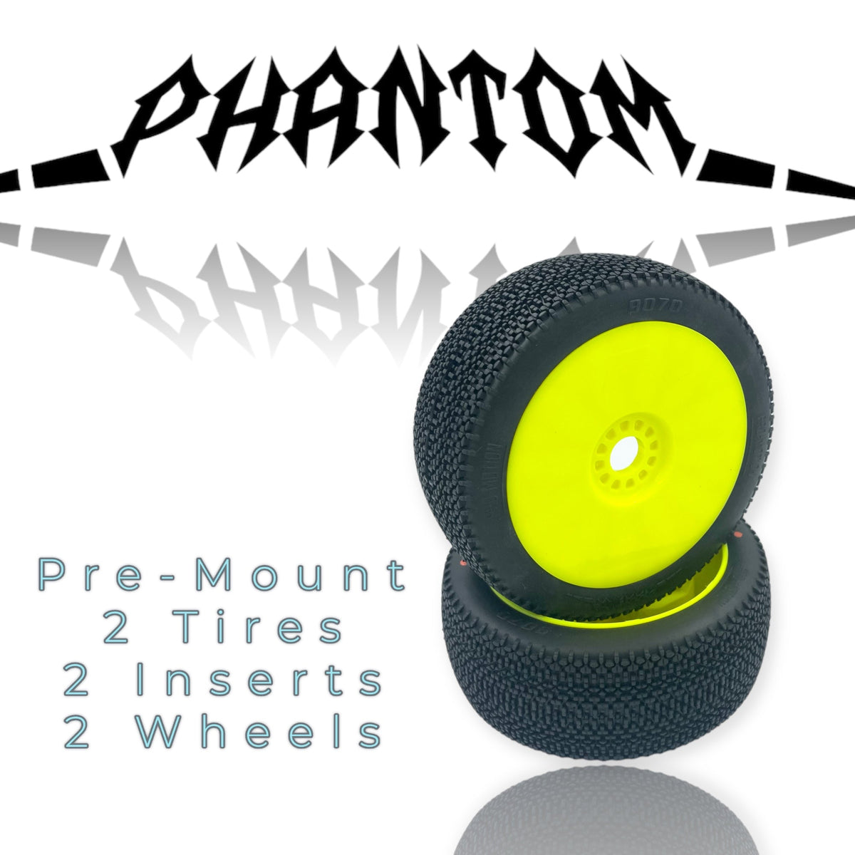 Phantom 8th Scale Buggy Pre-Mount Yellow - Faster RC HobbiestiresPro-Motion TiresFaster RC Hobbies9070-S-Y