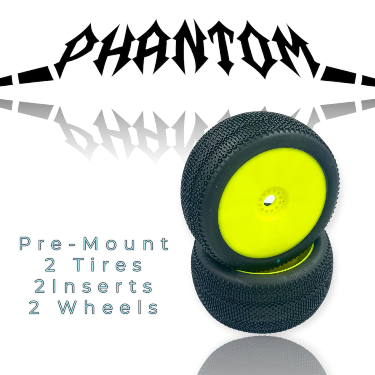 Phantom 8th Scale Truggy Pre-Mount Yellow - Faster RC HobbiestiresPro-Motion TiresFaster RC Hobbies1070-S-Y