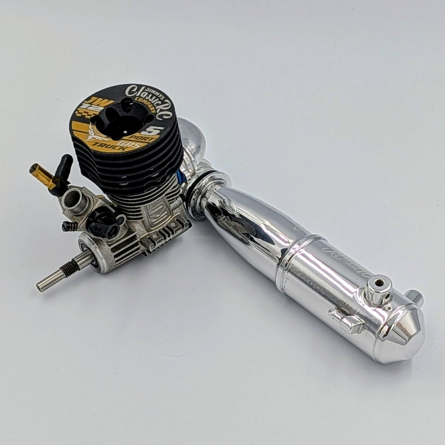 JW12 5-Port .12 Engine + Classic Tuned Pipe Combo - 1/10 Stadium Truck