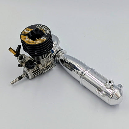 JW12 5-Port .12 Engine + Classic Tuned Pipe Combo - 1/10 Stadium Truck