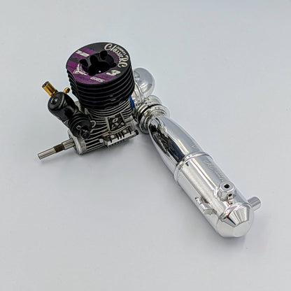 JW12 3-Port .12 Engine + Classic Tuned Pipe Combo - 1/10 Stadium Truck