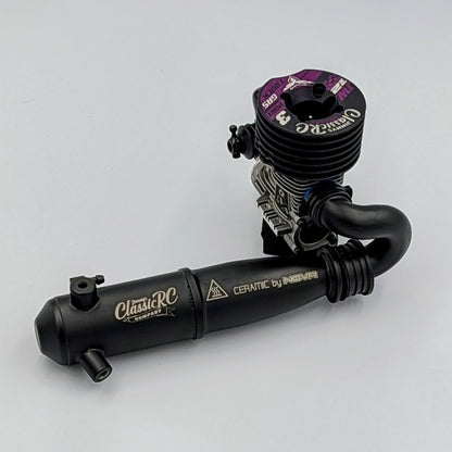 JW12 3-Port .12 Engine + Classic Tuned Pipe Combo - 1/10 Stadium Truck