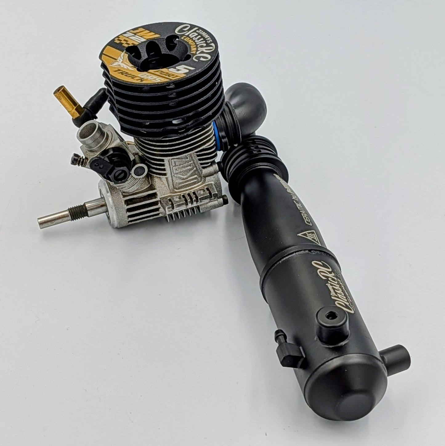 JW12 5-Port .12 Engine + Classic Tuned Pipe Combo - 1/10 Stadium Truck