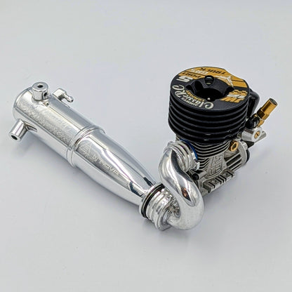 JW12 5-Port .12 Engine + Classic Tuned Pipe Combo - 1/10 Stadium Truck
