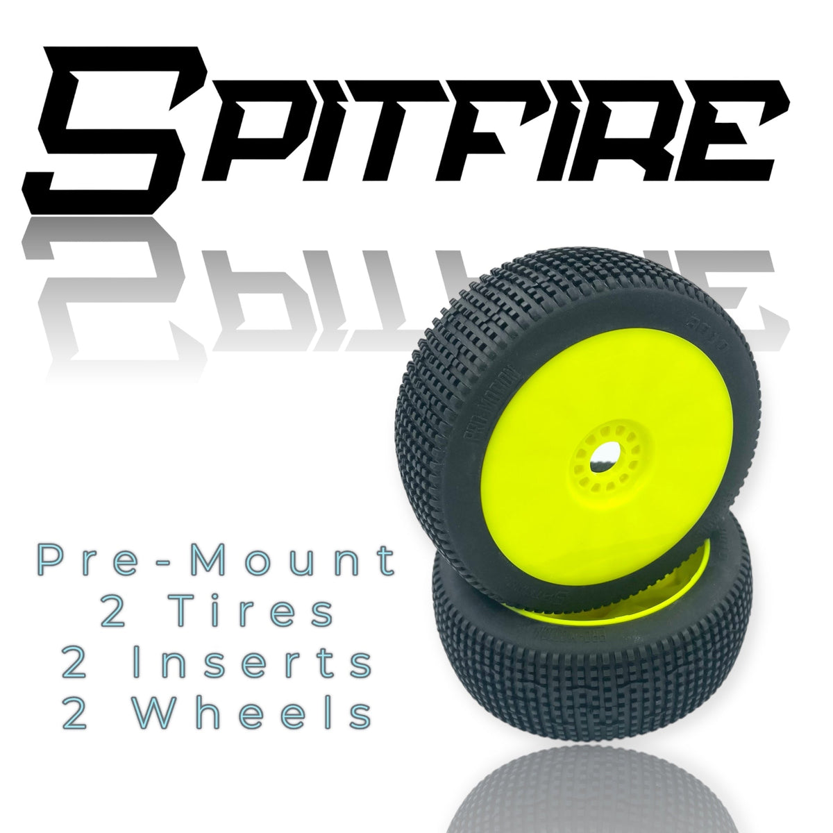 Spitfire 8th Scale Buggy Pre-Mount Yellow - Faster RC HobbiestiresPro-Motion TiresFaster RC Hobbies9010-SS-Y