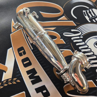 CLASSIC RC Classic Stadium Truck Exhaust - 2wd Rear Exhaust POLISHED