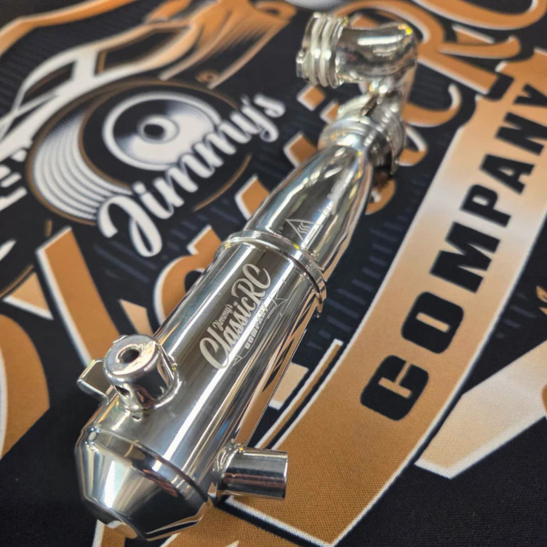 CLASSIC RC Classic Stadium Truck Exhaust - 2wd Rear Exhaust POLISHED