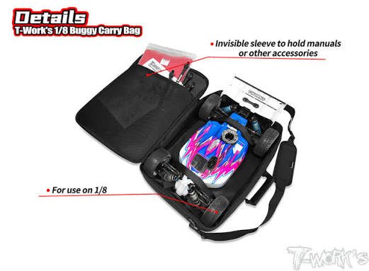 T-Works 1/8 Buggy Carry Bag - Faster RC HobbiesT-WorksFaster RC HobbiesTT-110-A