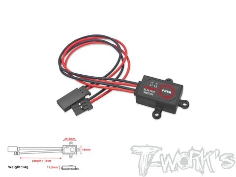 T-Works Electronic Switch ( Output 5-9V /8A ) - Faster RC HobbiesT-WorksFaster RC HobbiesEA-035 5-9V