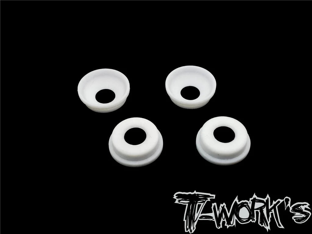 T-Works Front Upright Adjust Nut Teflon Spacers ( For Mugen MBX8/7R/7/Mugen MBX8R & Sworkz S35.5) 4pcs. - Faster RC HobbiesT-WorksFaster RC HobbiesTO-268-MBX8