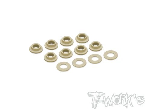 T-Works Peek Shock Shaft Guides ( For SWORKZ S35.5 / S35.4 EVO / S35.4E EVO / Sparko F8 ) - Faster RC HobbiesT-WorksFaster RC HobbiesTO-357-S35.4