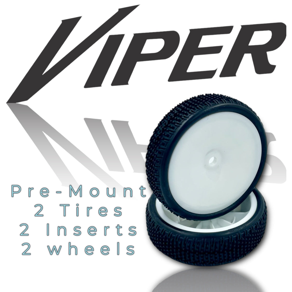 Viper LP 2wd Slim Front Carpet Tire Pre-Mount White - Faster RC HobbiestiresPro-Motion TiresFaster RC Hobbies3070-C3-W
